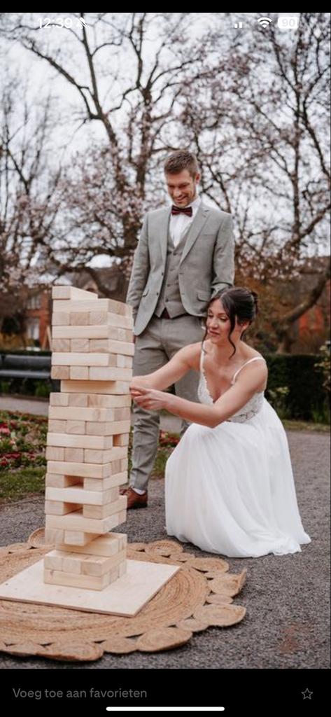 Jenga XXL te huur voor evenementen en feesten, Hobby en Vrije tijd, Gezelschapsspellen | Overige, Vijf spelers of meer, Ophalen