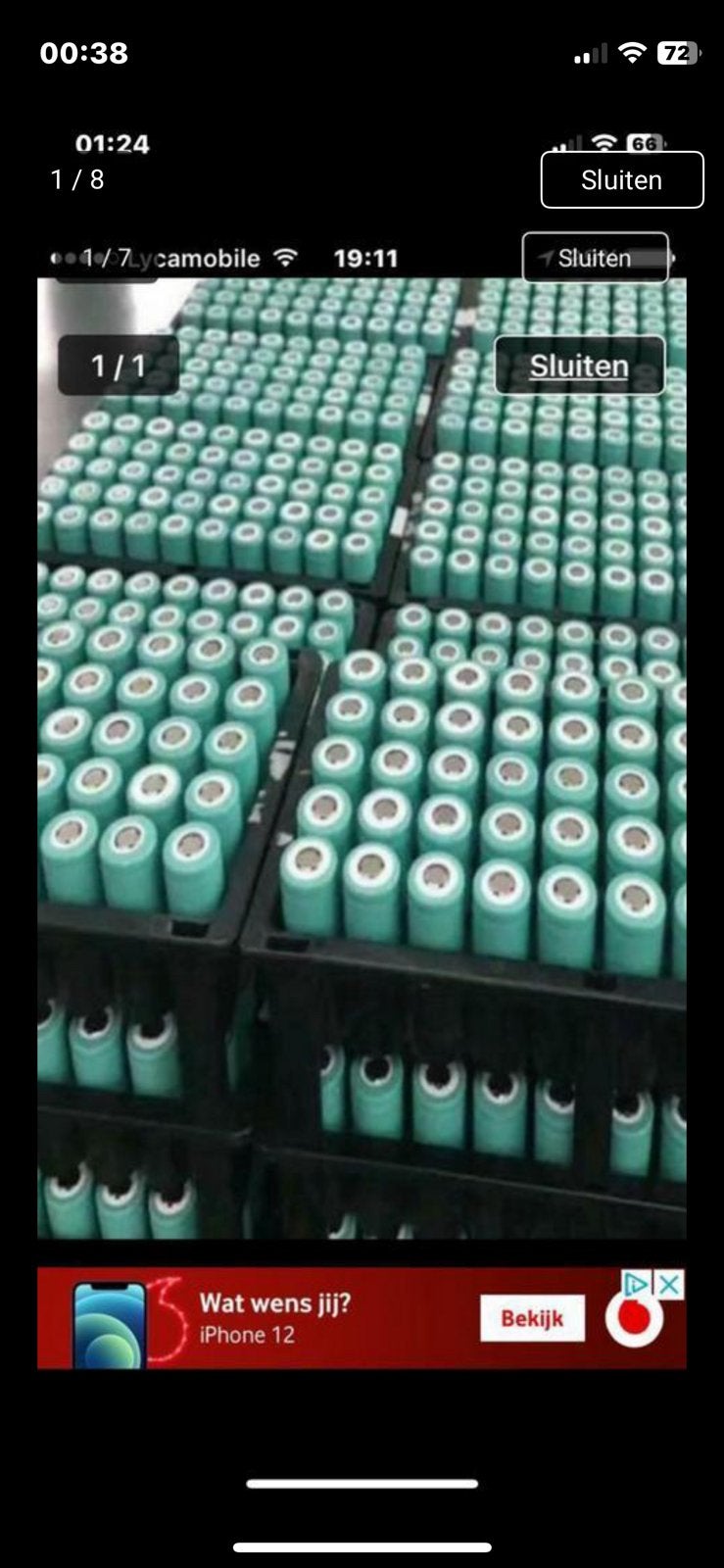 Accu Fabriek - Batterijpakketten en Cellen, Ophalen of Verzenden, Zo goed als nieuw