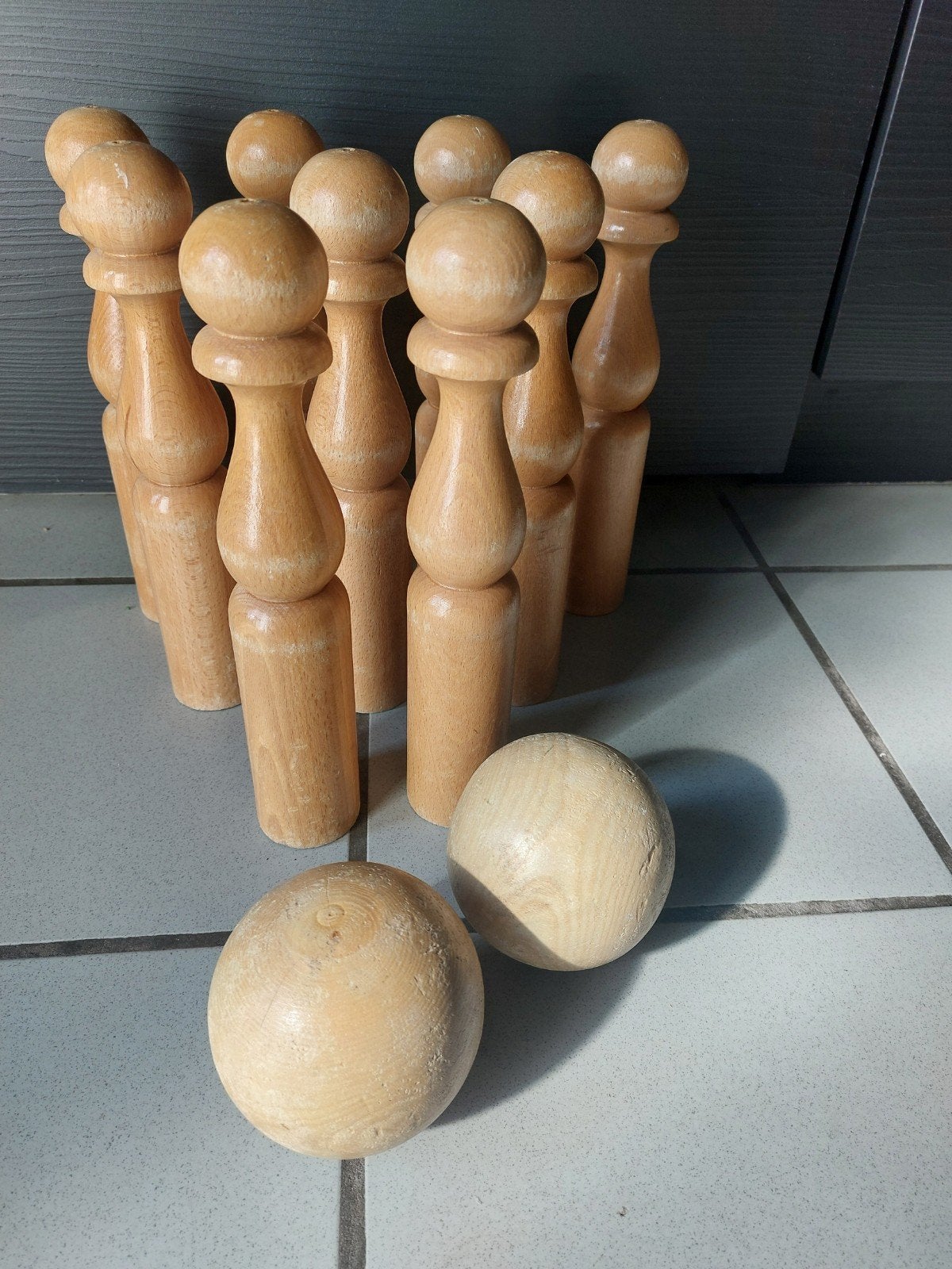 traditioneel vintage kegelspel, Ophalen of Verzenden