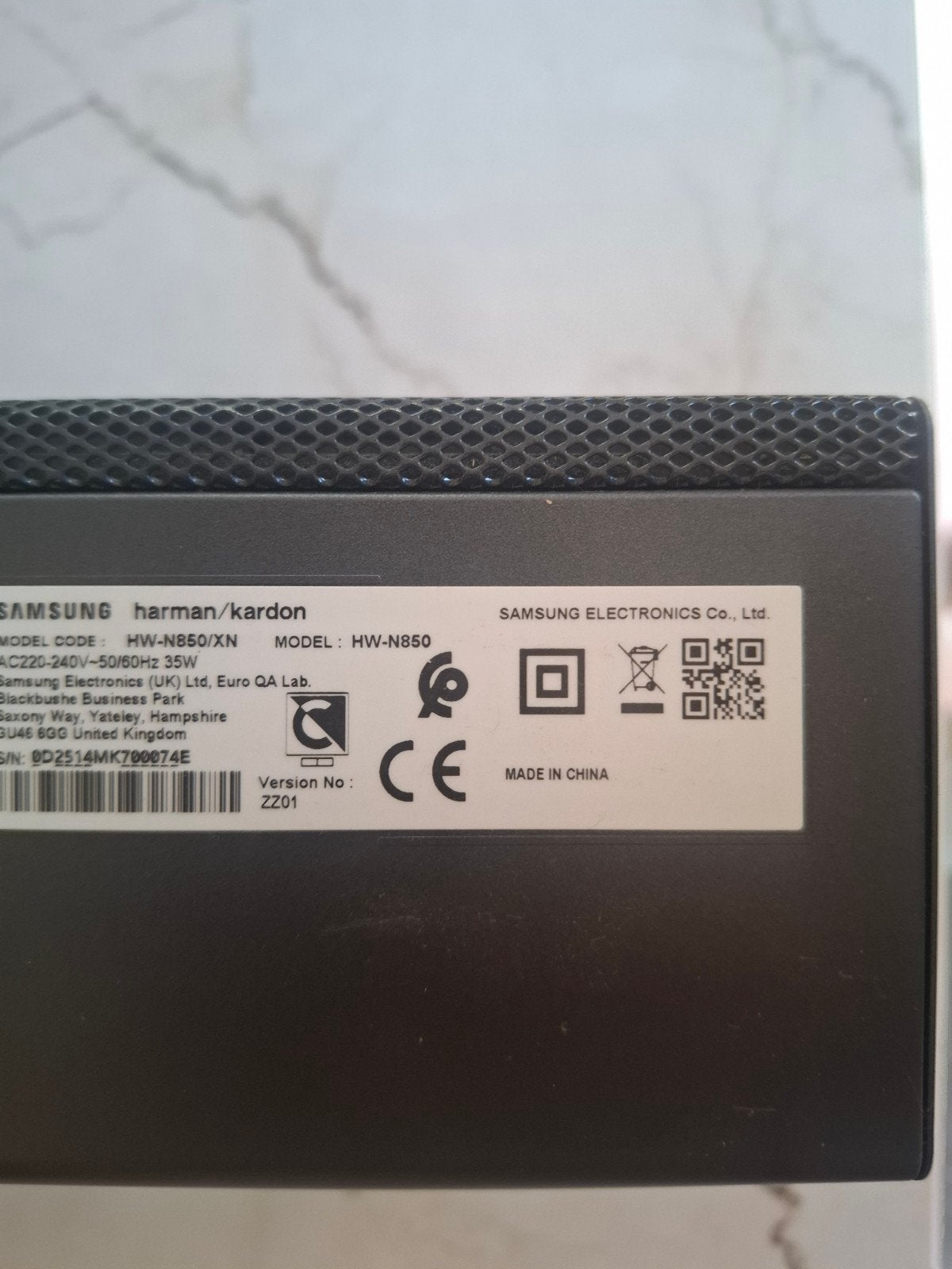 Samsung Harman Kardon HW-N850 Soundbar met Subwoofer, Gebruikt, Harman Kardon, Ophalen, 150 watt of meer