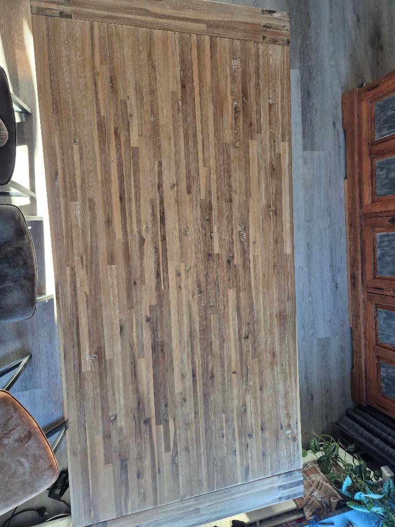 TEAK eettafel en bijpassende salontafel, Ophalen, TEAK, Gebruikt, Teakhout