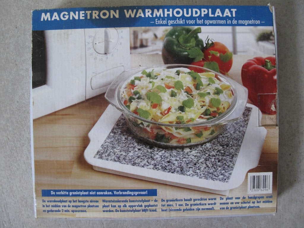 magnetron warmhoudplaat graniet 26 x 23 cm, Huis en Inrichting, Ophalen, Overige typen, Nieuw, Steen/keramiek