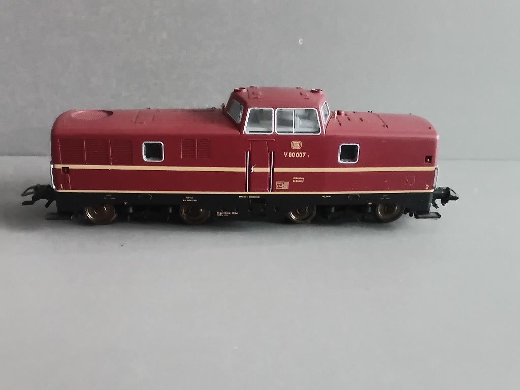 Marklin V80 007 digitale loc uit set 29711, Hobby en Vrije tijd, Modeltreinen | H0, Wisselstroom, Locomotief, Ophalen of Verzenden