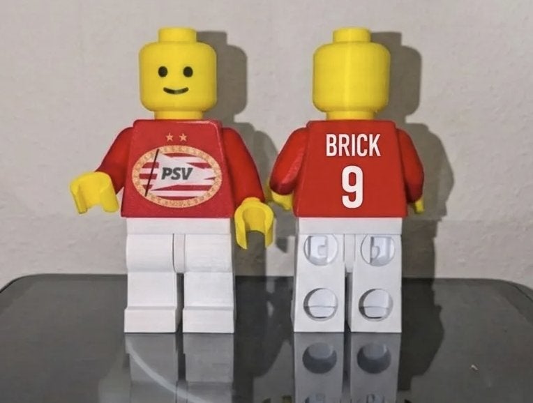 PSV Brickman 20 cm | Eigen Naam & Rugnummer, Ophalen of Verzenden, Nieuw, PSV, Beeldje of Poppetje