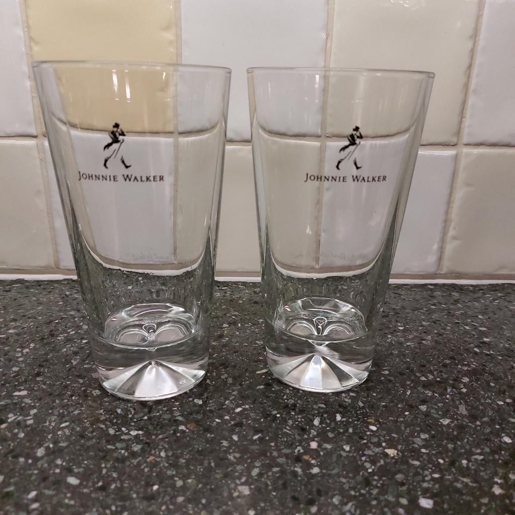 Johnnie Walker glazen - Our blend cannot be beat, Verzamelen, Glas en Borrelglaasjes, Ophalen of Verzenden, Zo goed als nieuw