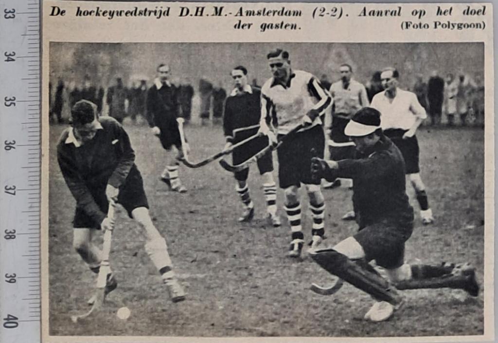 Amsterdam 1941, hockeywedstrijd DHM - Amsterdam (2-2), Verzenden, 1940 tot 1960, Gebruikt, Overige onderwerpen