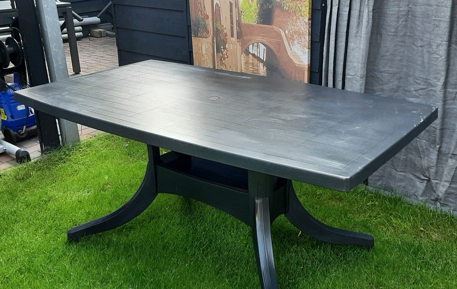 hartman tuintafel antraciet 160 cm x 90 cm, Tuin en Terras, Ophalen, Gebruikt, Rechthoekig, Kunststof
