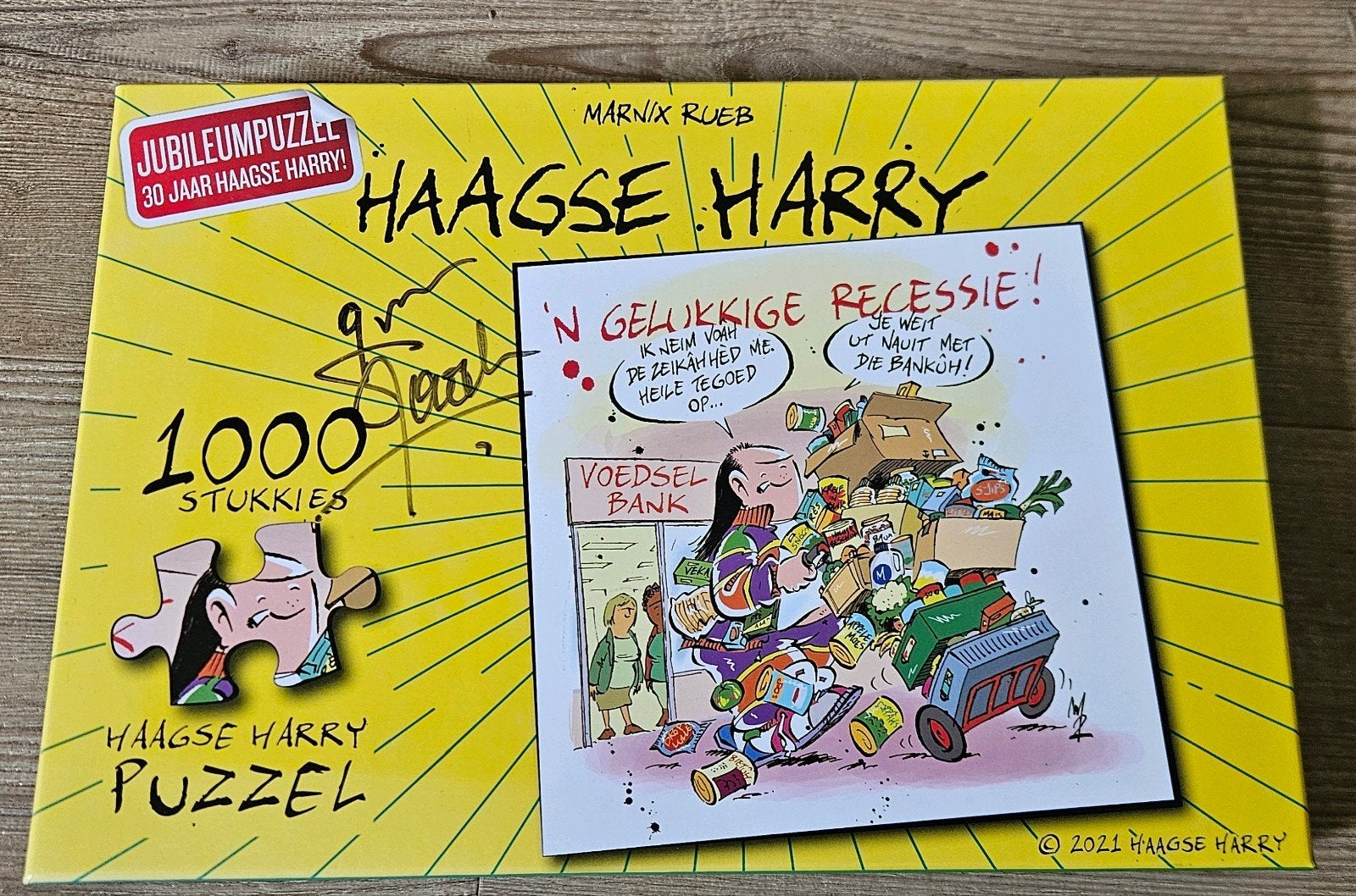 Puzzel Haagse Harry gesigneerd, Hobby en Vrije tijd, Ophalen, 500 t/m 1500 stukjes, Nieuw