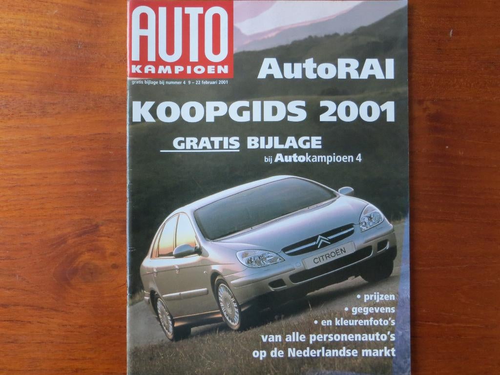 Autokampioen AutoRAI Koopgids 2001 Prijzen, gegevens, Boeken, Auto's | Folders en Tijdschriften, Ophalen of Verzenden, Nieuw, Algemeen