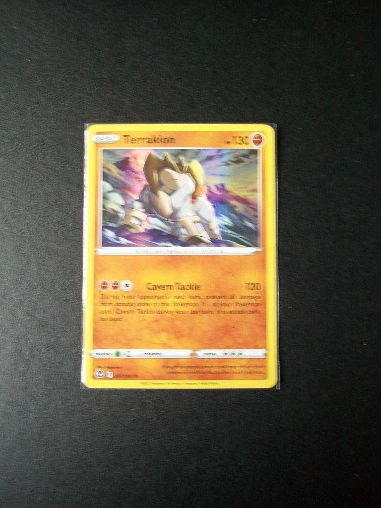 1514. Nieuwe Pokemon Kaart Holo Rare TERRAKION hp130 097/195, Hobby en Vrije tijd, Verzamelkaartspellen | Pokémon, Nieuw, Losse kaart