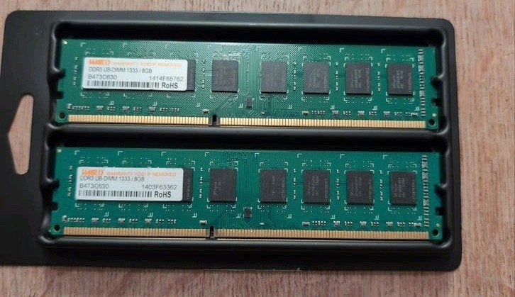 DDR3 UB-DIMM 1333/8GB RAM Geheugenmodule (2 stuks), Server, 8 GB, DDR3, Ophalen of Verzenden