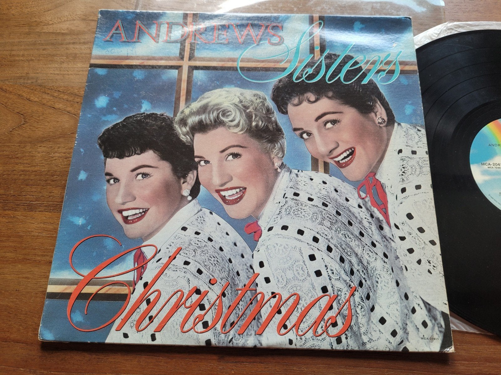Andrews Sisters Christmas LP - Vintage Kerst Vinyl, Cd's en Dvd's, Vinyl | Jazz en Blues, Ophalen of Verzenden, Gebruikt, 12 inch