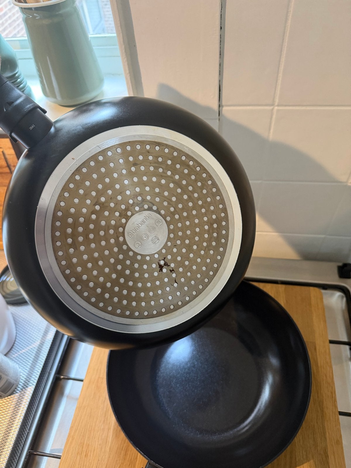 Brabantia Wok- en Koekenpannen Set - 3 stuks, Gebruikt, Antiaanbaklaag, Ophalen of Verzenden, Overige materialen
