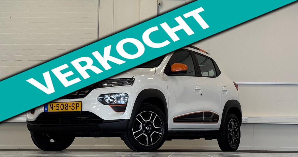 Dacia Spring Comfort Plus 27 kWh 1e Eigenaar SOH 88.4%!, Auto's, Dacia, Gebruikt, Zwart, 230 km, Wit