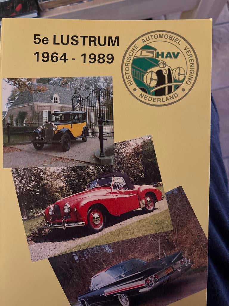 5e Lustrum HAV 1964-1989 - Historische Auto's, Ophalen of Verzenden, Gelezen, Algemeen
