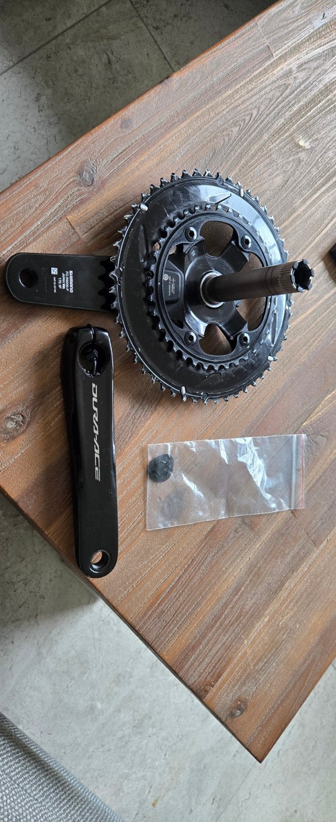Shimano Dura-Ace FC-R9200-P, 52/36, 170mm, vermogensmeter, Fietsen en Brommers, Fietsonderdelen, Crankstel of Pedalen, Overige materialen