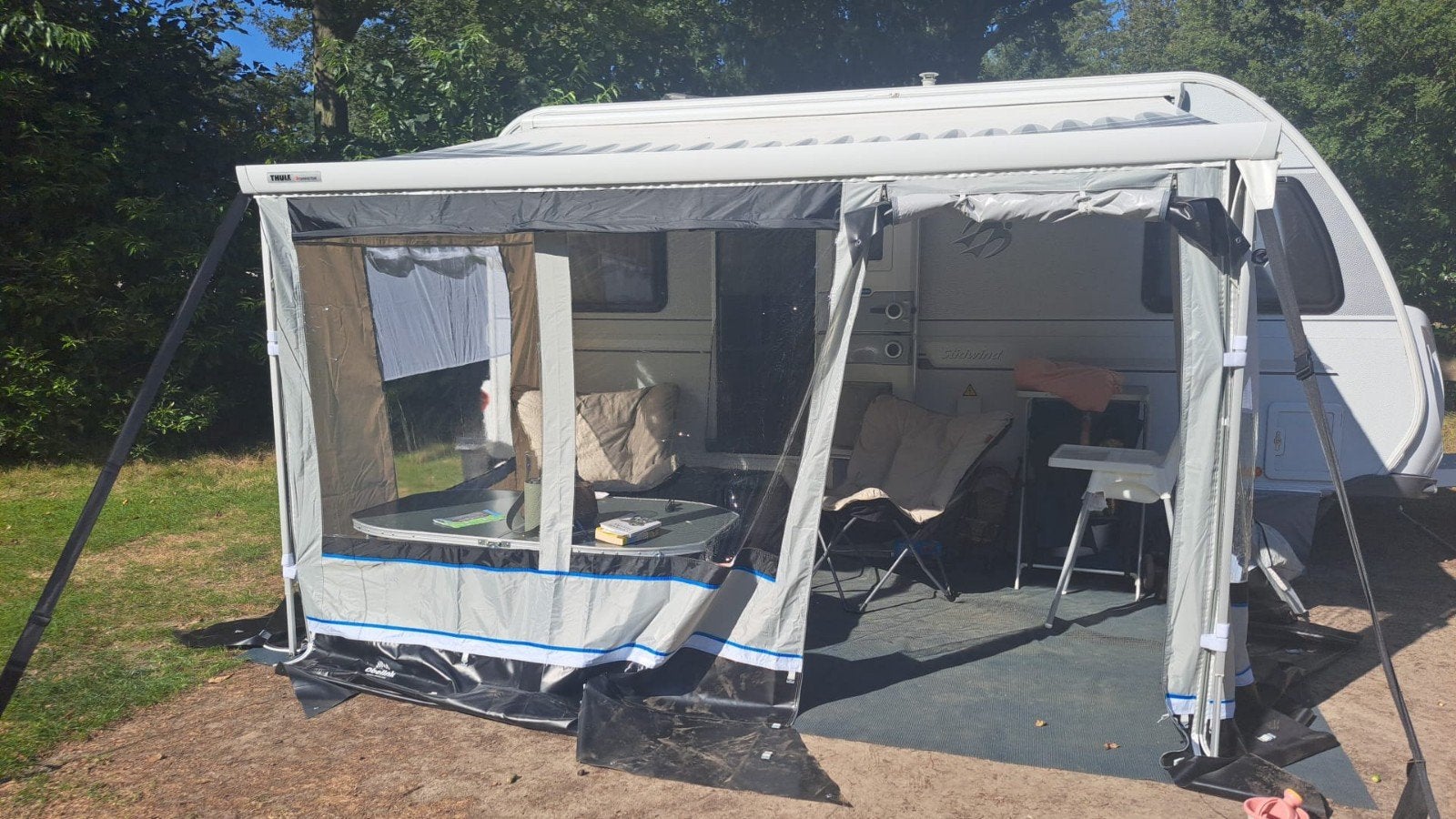 Obellink queen luifeltent, Caravans en Kamperen, Ophalen of Verzenden, Zo goed als nieuw