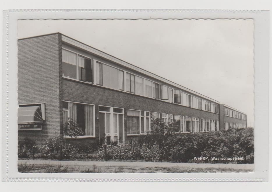 Weesp Waarschapstraat 1964., Ophalen, 1960 tot 1980, Ongelopen, Noord-Holland