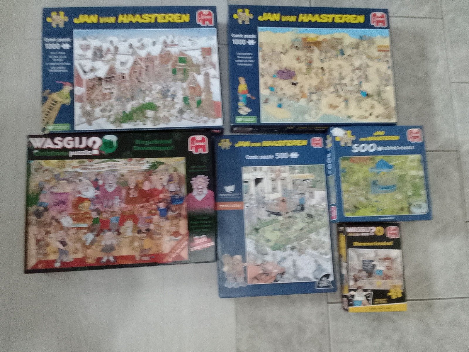 Jan van Haasteren en wasgij, Hobby en Vrije tijd, Denksport en Puzzels, Ophalen, 500 t/m 1500 stukjes, Zo goed als nieuw