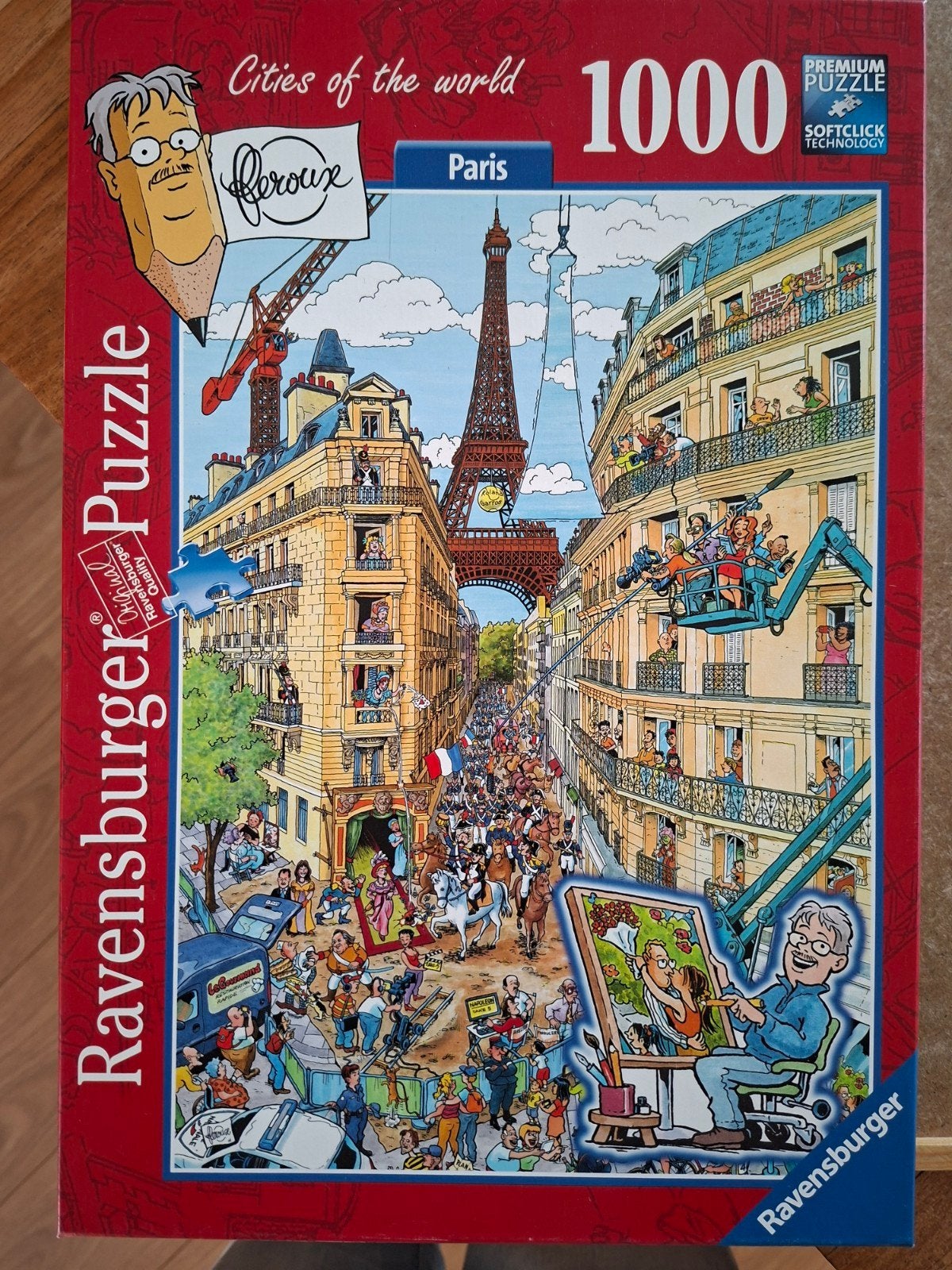 Ravensburger Fleroux puzzel 1000 stukjes Parijs, Ophalen of Verzenden, 500 t/m 1500 stukjes, Zo goed als nieuw, Legpuzzel