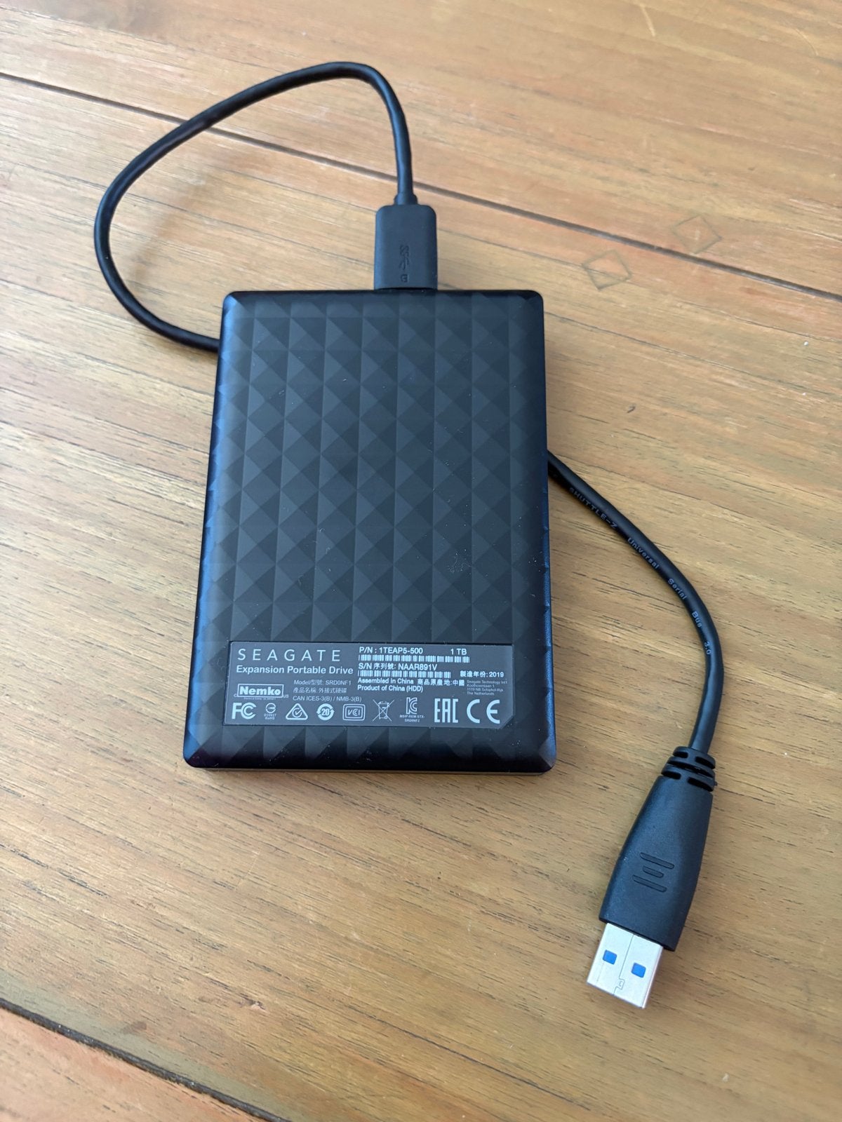 Seagate Expansion Portable Drive 1TB USB, Verzenden, Server, HDD, Zo goed als nieuw