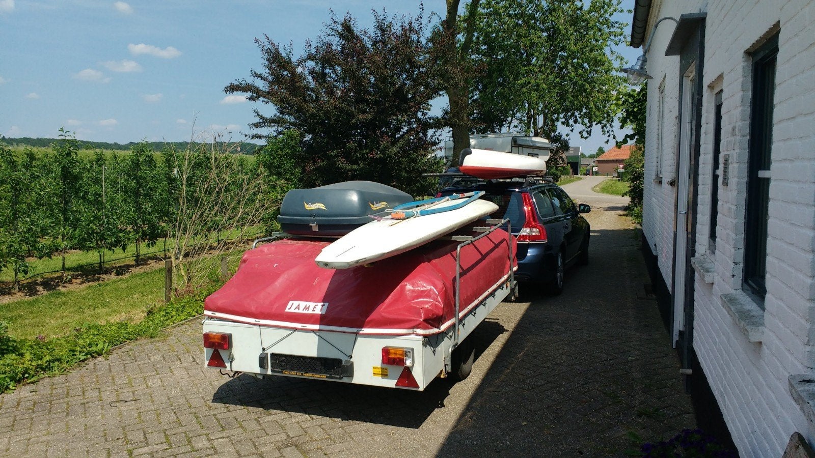 Jamet vouwwagen met voortent, Ophalen, Gebruikt, Polyester, Overige merken