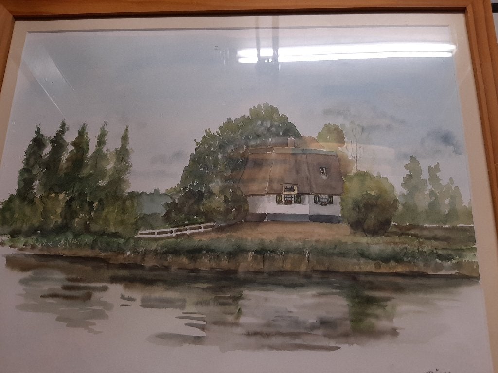 Aquarel van Dick Carlier, Ophalen