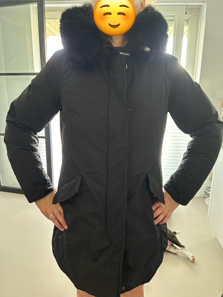 Woolrich Luxury Arctic Parka winterjas maat L kleur zwart, Ophalen, Zwart, Maat 42/44 (L), Zo goed als nieuw