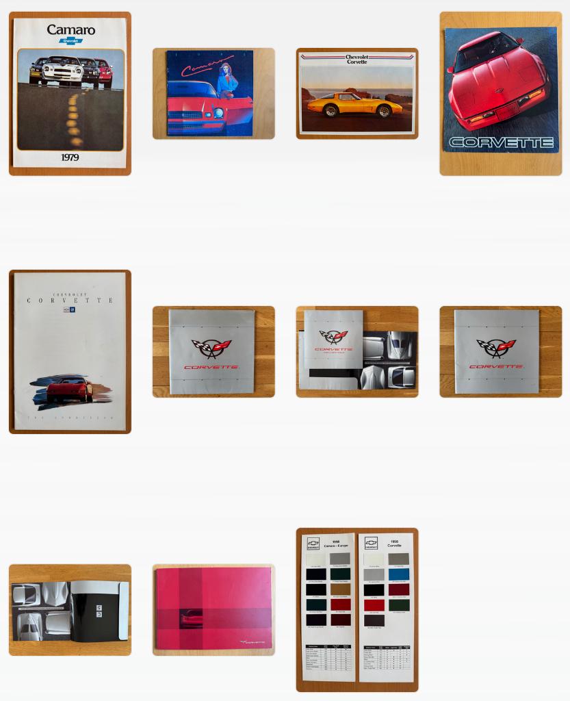 Chevrolet Camaro en Corvette folders, Ophalen, Gelezen, Chevrolet