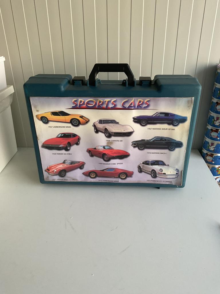 Opbergkoffer voor slotcar racebaan auto’s of andere modellen, Ophalen, Zo goed als nieuw