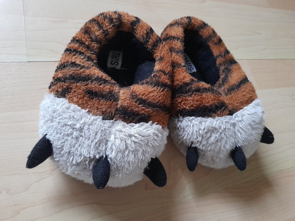 TIJGER POOT PANTOFFELS MAAT 30 / 31, Jongen of Meisje, Overige typen, Ophalen of Verzenden, Zo goed als nieuw