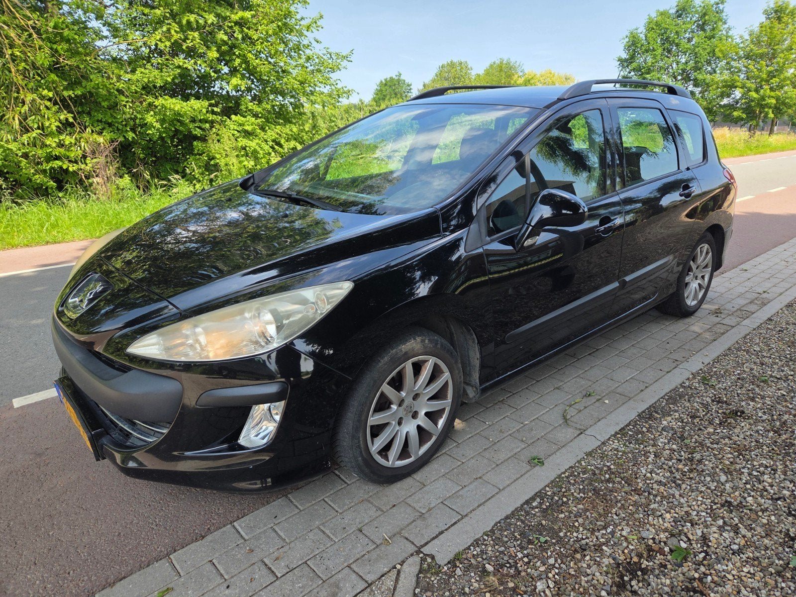 Peugeot 308 1.6 hdi 2010 300dkm, Auto diversen, Schadeauto's, Ophalen of Verzenden, Zwart, Diesel, Overige carrosserieën