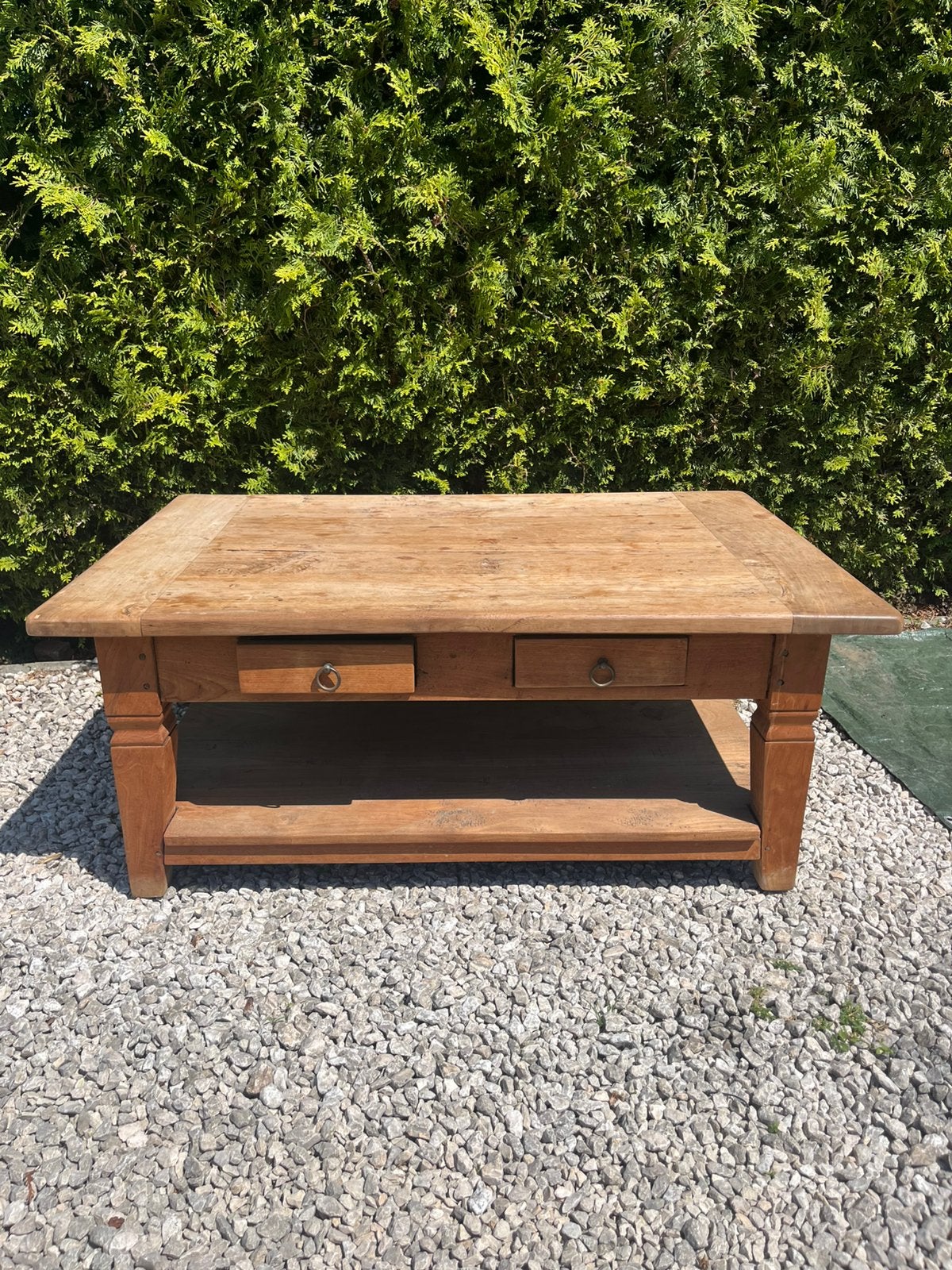 Salontafel (Teakhout), Ophalen, 100 tot 150 cm, Teakhout, 50 tot 100 cm