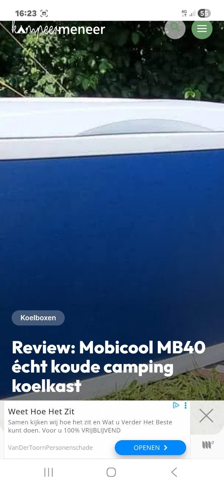 Mobicool MB40 Hybride Koel/Vriesbox - 38 Liter, Ophalen of Verzenden