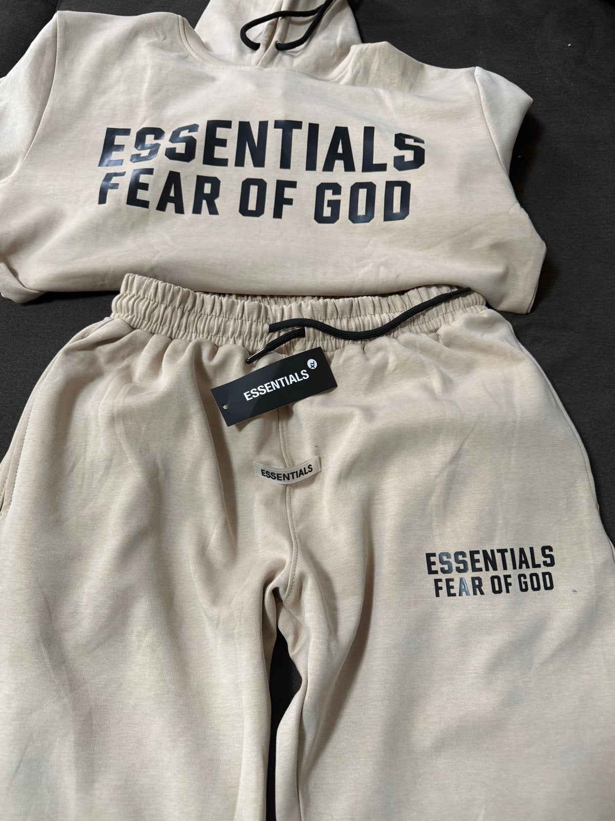 Essentials Fear of God Hoodie & Joggers Set - Beige, Kleding | Heren, Ophalen of Verzenden, Nieuw, Maat 56/58 (XL), Beige