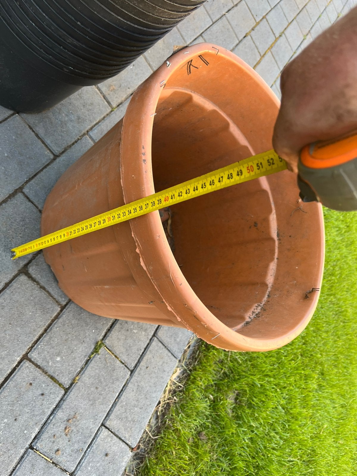 Bloem pot, Ophalen of Verzenden, Zo goed als nieuw, Rond, Kunststof