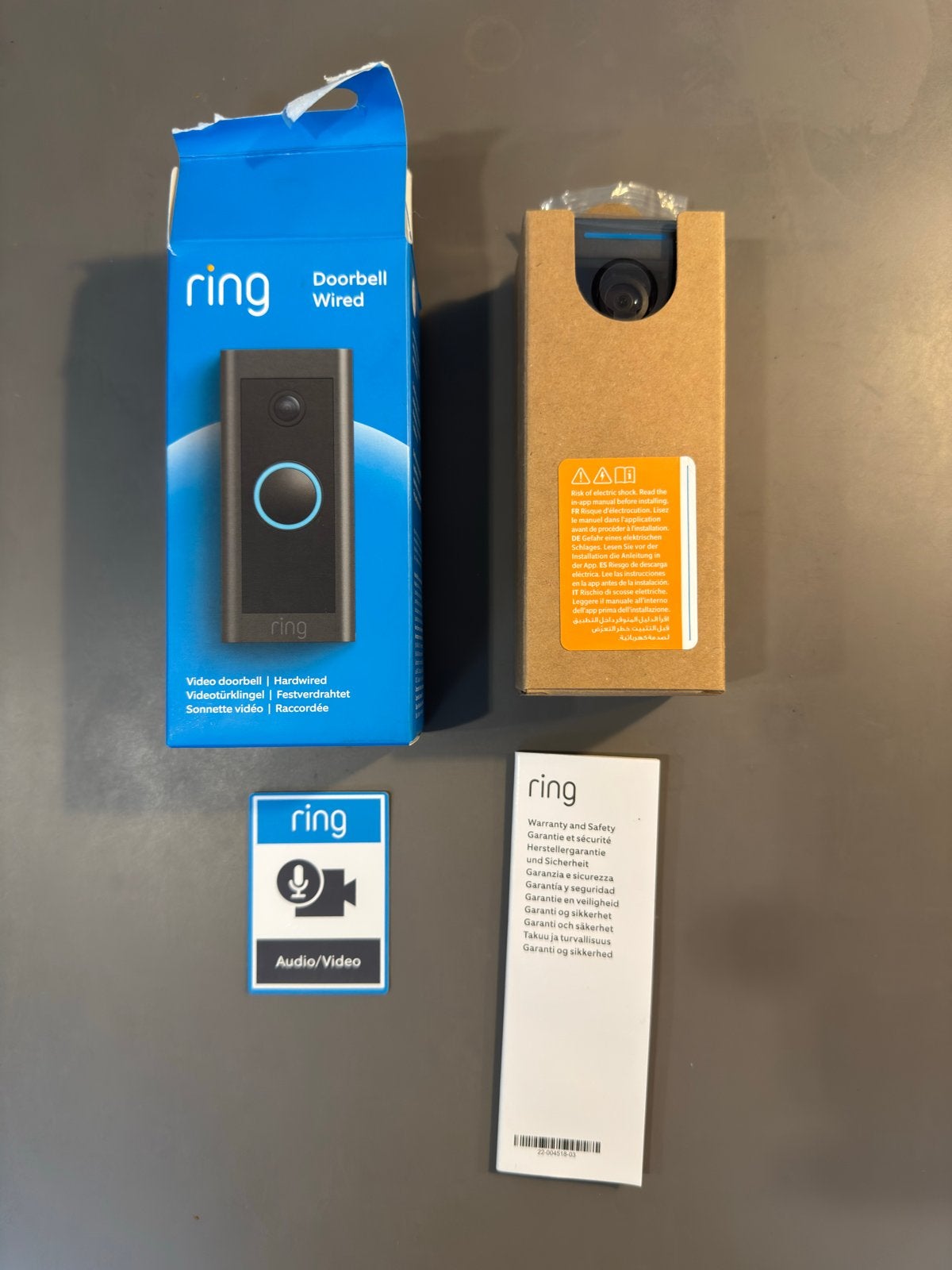 Nieuwe Ring Video Doorbell Wired - Ongebruikt!, Ophalen of Verzenden, Nieuw, Compleet systeem, Beweging