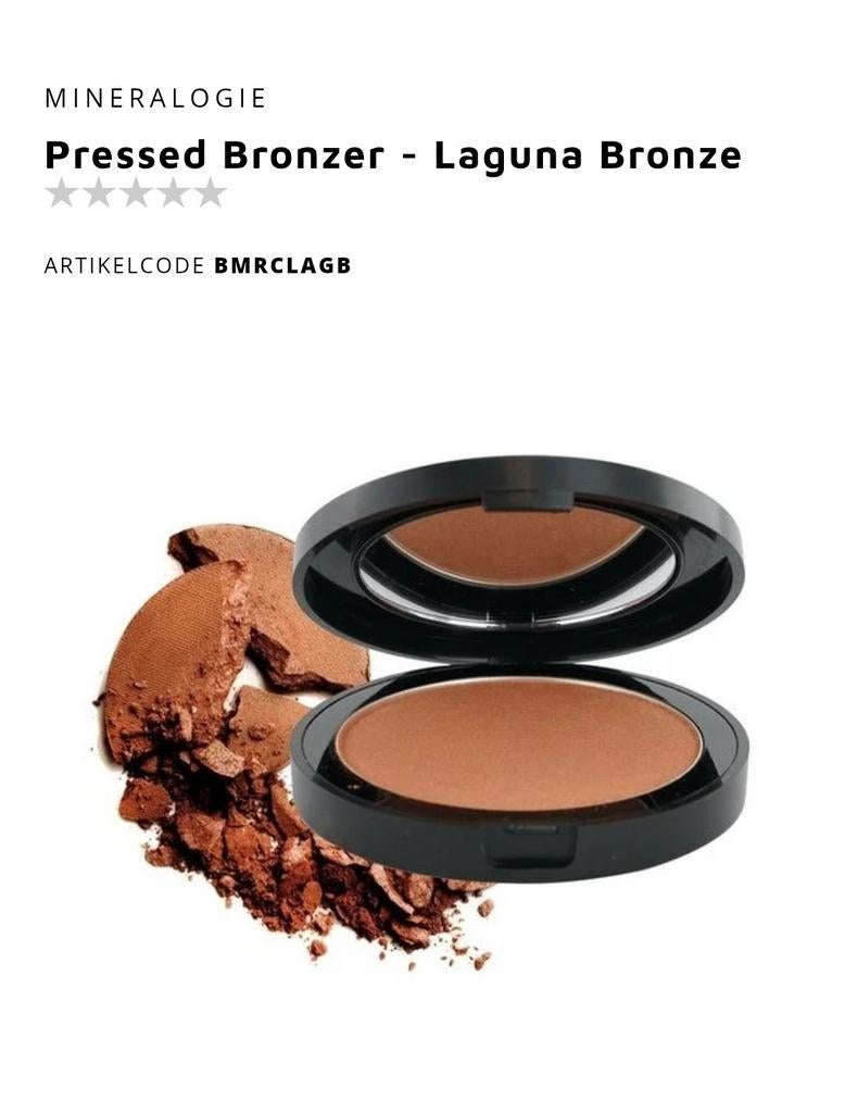 Mineralogie Pressed Bronzer - Laguna/Barcelona, Ophalen of Verzenden, Nieuw, Bruin, Gehele gezicht