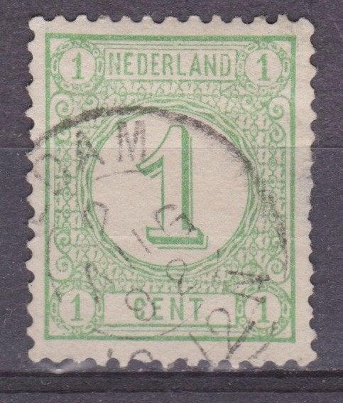 NVPH 31 gebruikt Cijfer 1876 ; OUD NEDERLAND P/STUK, Ophalen of Verzenden, T/m 1940, Gestempeld