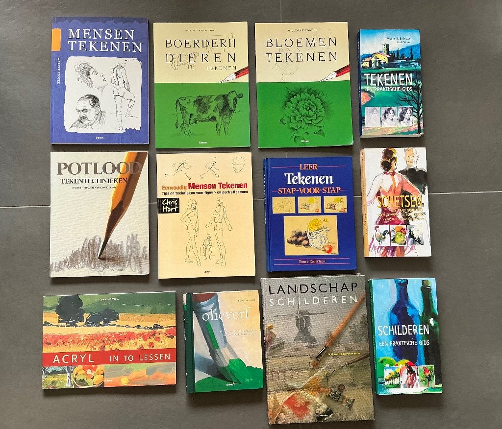 Teken/schilder techniek boeken, Hobby en Vrije tijd, Tekenen, Ophalen of Verzenden, Gebruikt, Boek of Gids