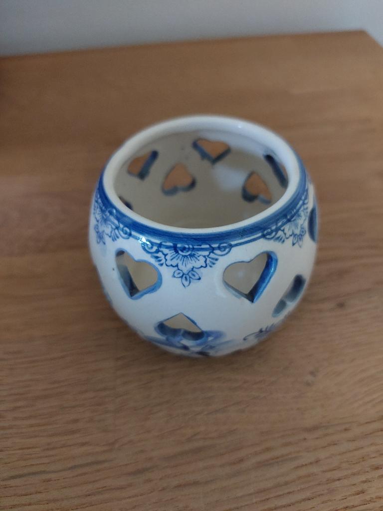 Delftsblauwe waxinehouder., Antiek en Kunst, Antiek | Keramiek en Aardewerk, Ophalen of Verzenden
