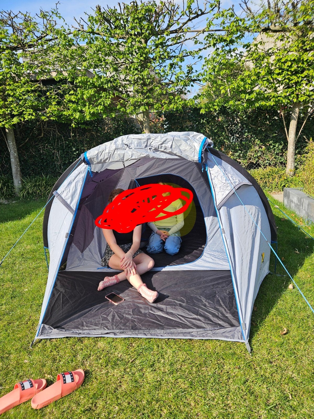 Safarica Hurricane L 3-persoons pop-up tent, Caravans en Kamperen, Ophalen, Tot en met 2