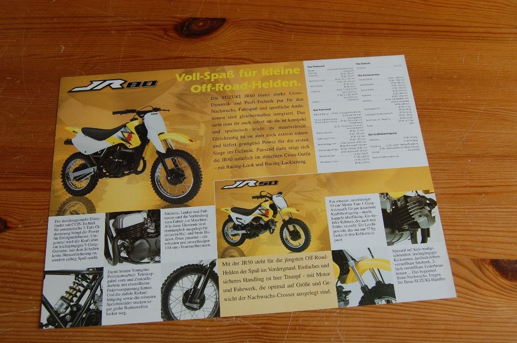 Suzuki DRZZ110, JR50 en JR80 uitgave 04-2004, Ophalen of Verzenden