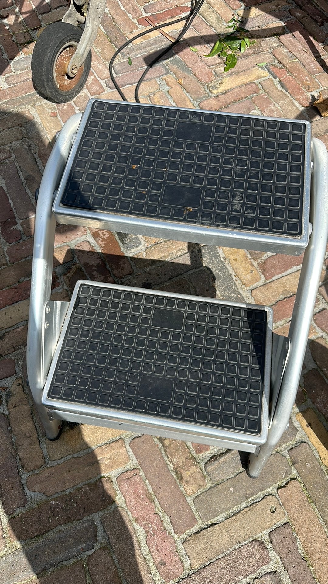 Aluminium trapje, Ophalen, Gebruikt