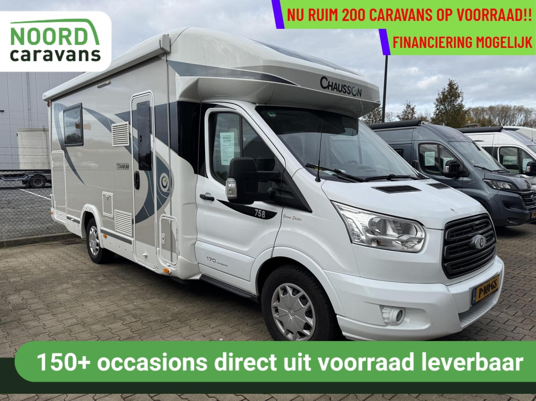 Chausson 758 TITANIUM AUTOMAAT, QUEENSBED, HEFBED, 20396 KM, Automaat, Diesel, Elektrische ramen, Airbags