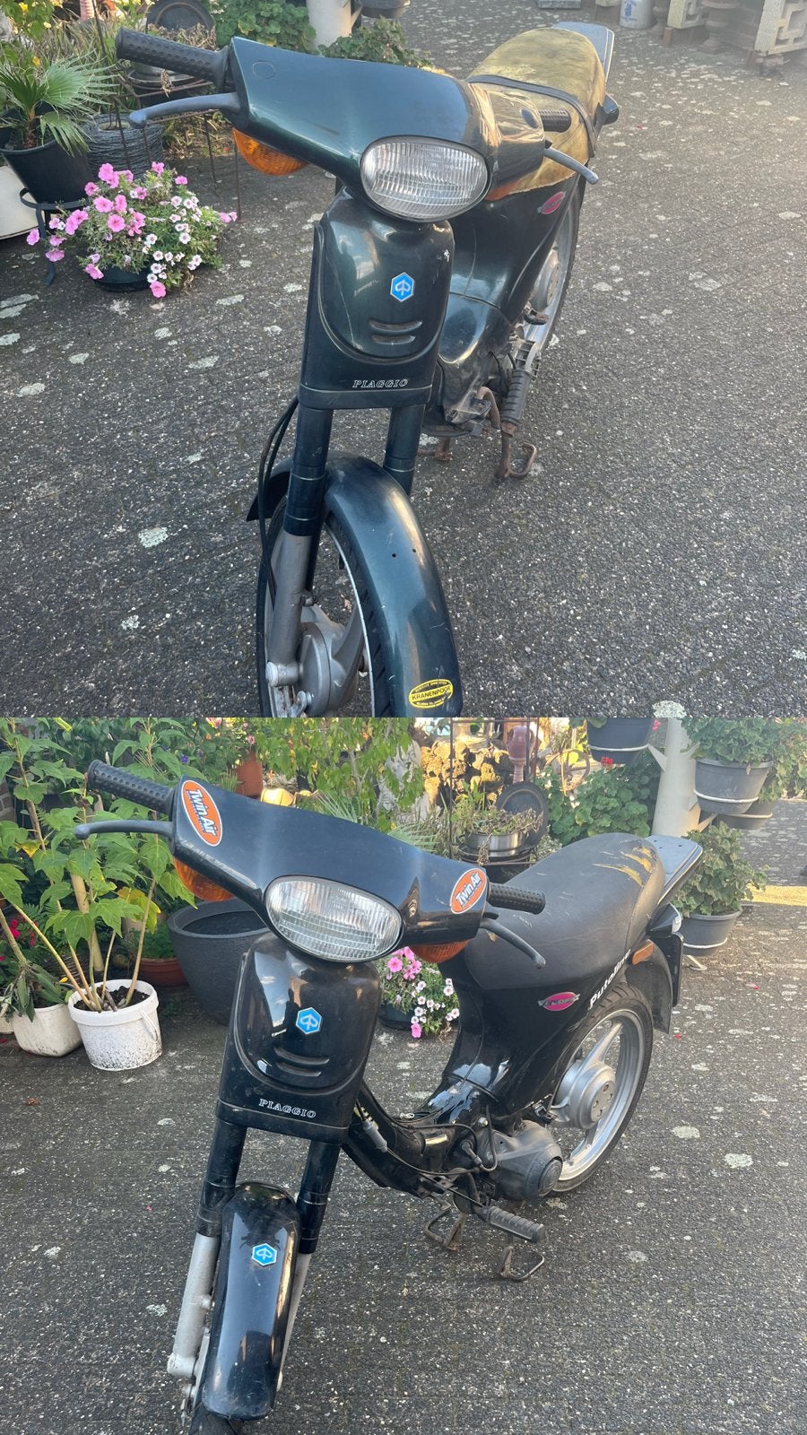 2 Piaggio Zip 50 scooters voor onderdelen/opknap., Ophalen, Gebruikt, Benzine, Piaggio