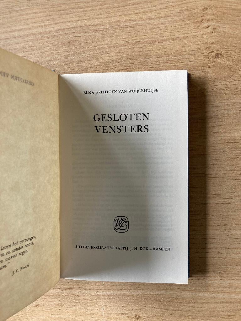 Boek Elma Griffioen-Van wuijckhuijse, Boeken, Ophalen of Verzenden, Gelezen