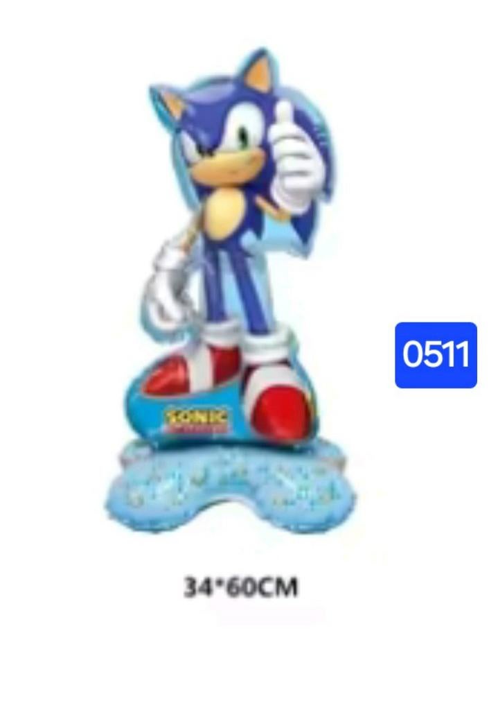 Sonic the Hedgehog Folieballon - Nieuw (34x60cm), Ophalen, Nieuw, Versiering, Verjaardag