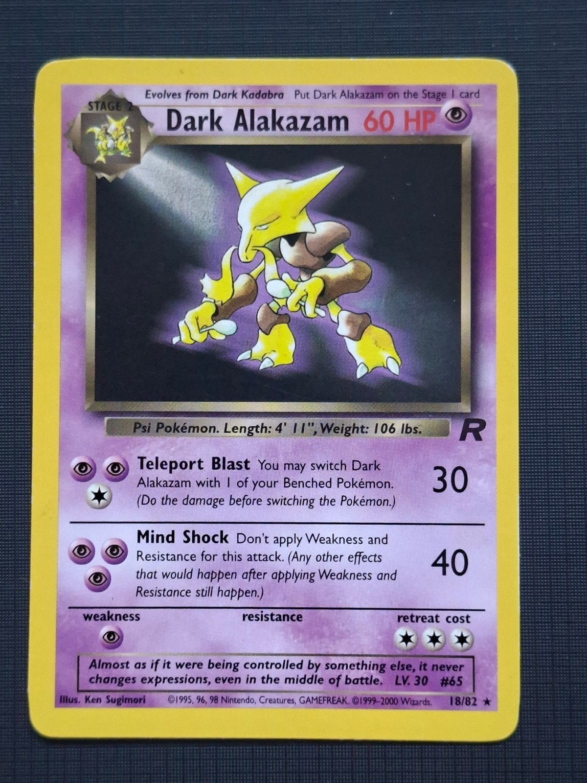 Dark Alakazam 18, Ophalen of Verzenden, Zo goed als nieuw