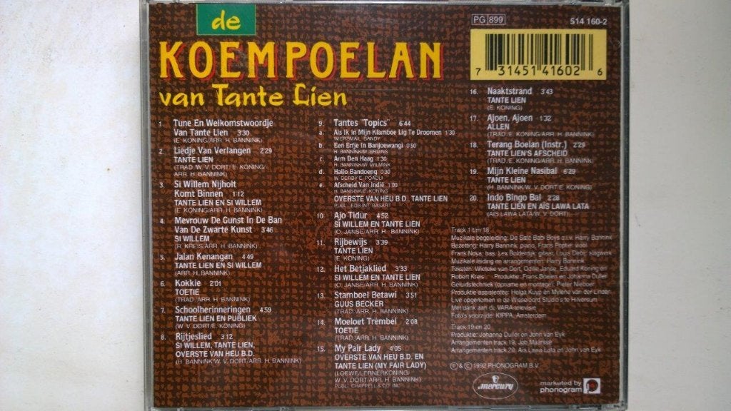 De Koempoelan Van Tante Lien, Ophalen of Verzenden, Zo goed als nieuw, Pop, Album